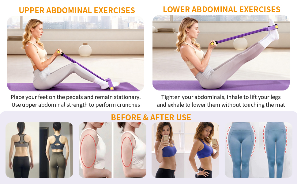 Pedal Resistance Bands with Handles