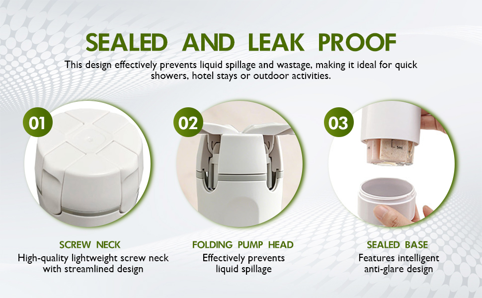 4 in 1 travel dispenser bottle