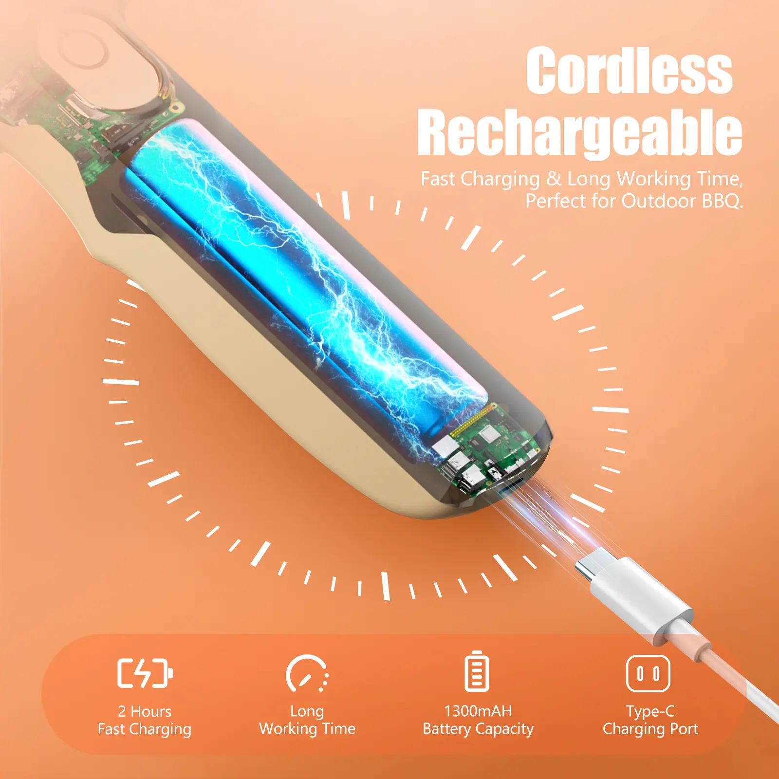 Electric BBQ Grill Brush