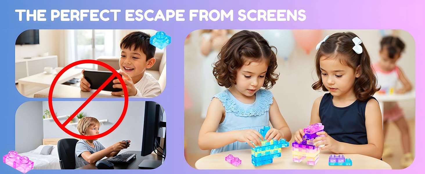 40 Pack Montessori Sensory Building Blocks