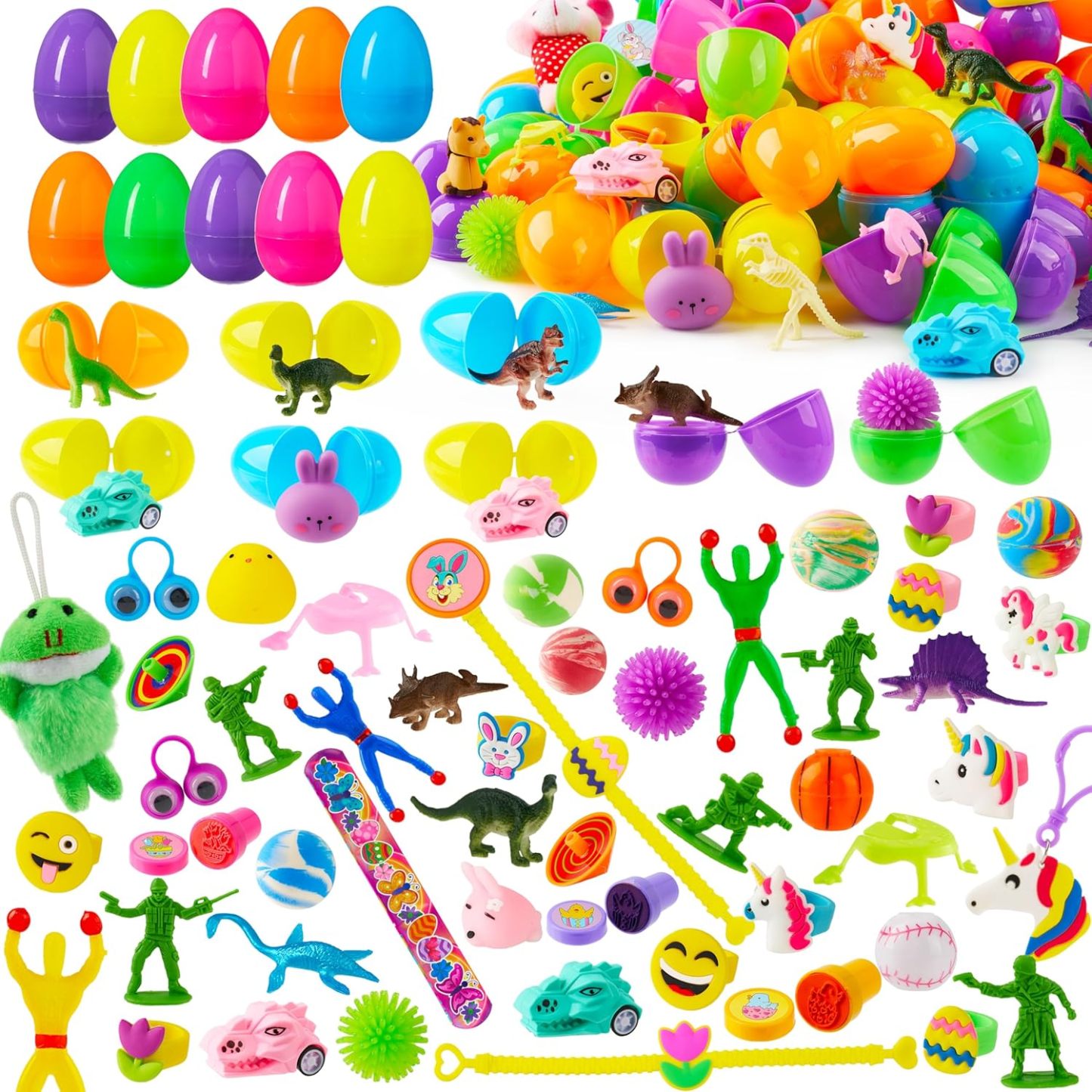 💥Final Day! Enjoy 40% OFF 💥200 Pcs Prefilled Easter Eggs with Toys Plus Stickers