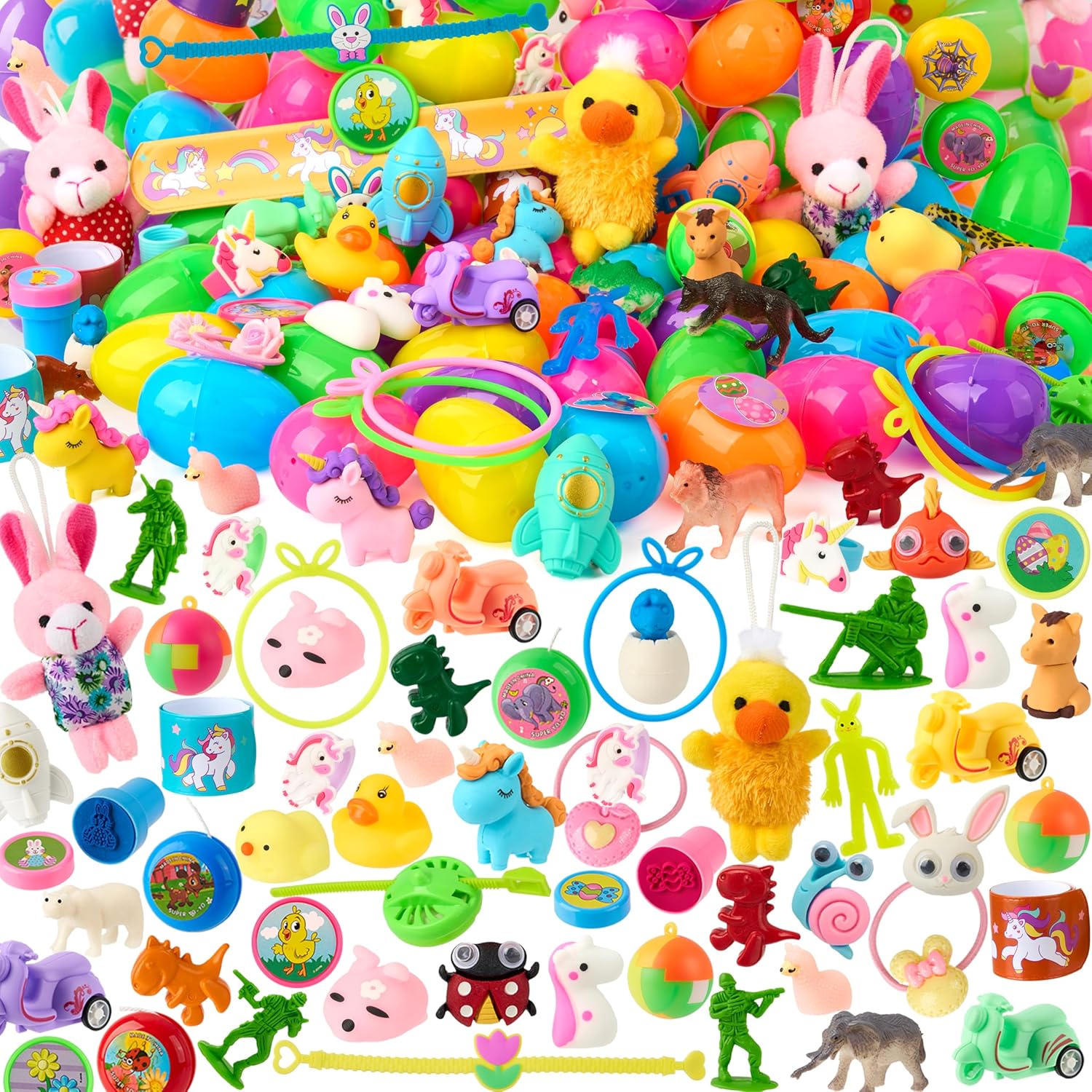 💥Final Day! Enjoy 40% OFF 💥200 Pcs Prefilled Easter Eggs with Toys Plus Stickers