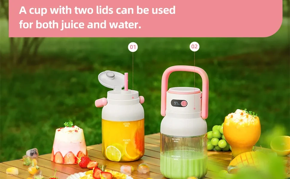 33oz Portable Blender - 12-Blade Ice Crushing Power 🥤⚡