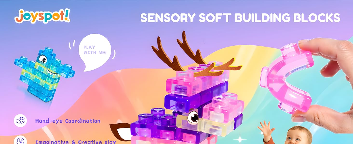 40 Pack Montessori Sensory Building Blocks