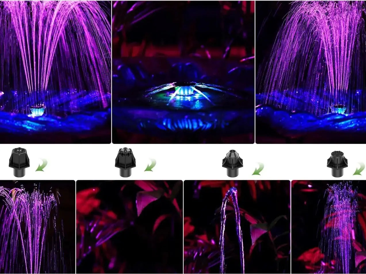 Floating Solar Fountain - Instant Water Feature for Bird Baths & Ponds ⛲☀️