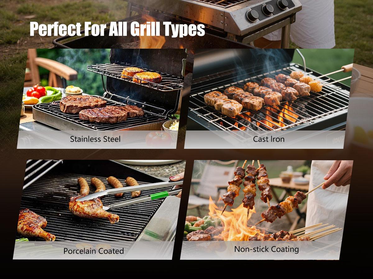 LRLY Electric BBQ Grill Brush, Safe Bristle Free with 2 Replaceable Heads, Cordless Rechargeable, Heavy Duty Fast Clean, Outdoor BBQ Cleaner for All Grill Types, Grill Season 2026