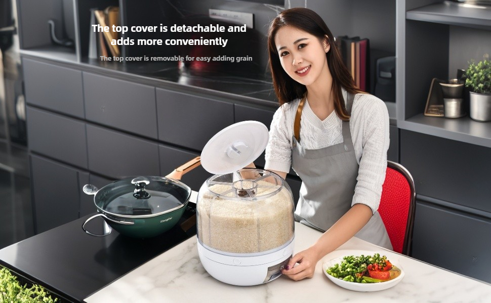 The top cover is detachable