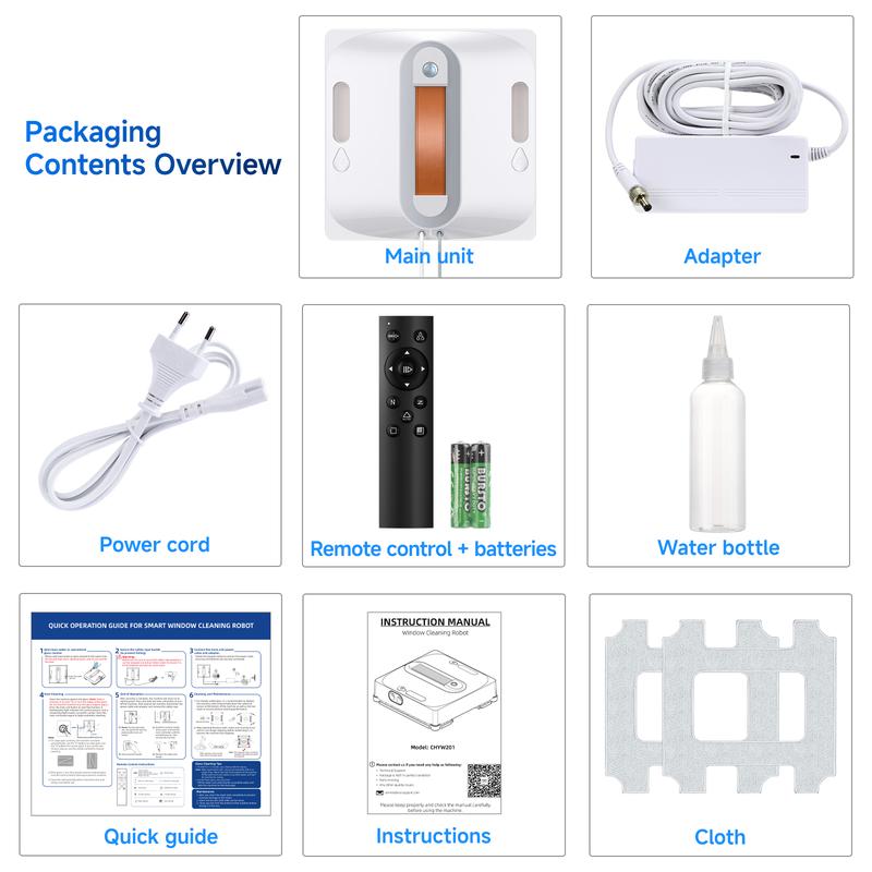 lubluelu CHYW201 Smart Window Cleaning Robot