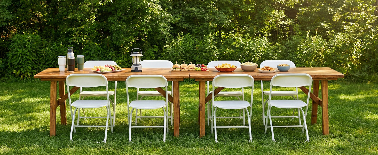 Folding Chairs Set of 8