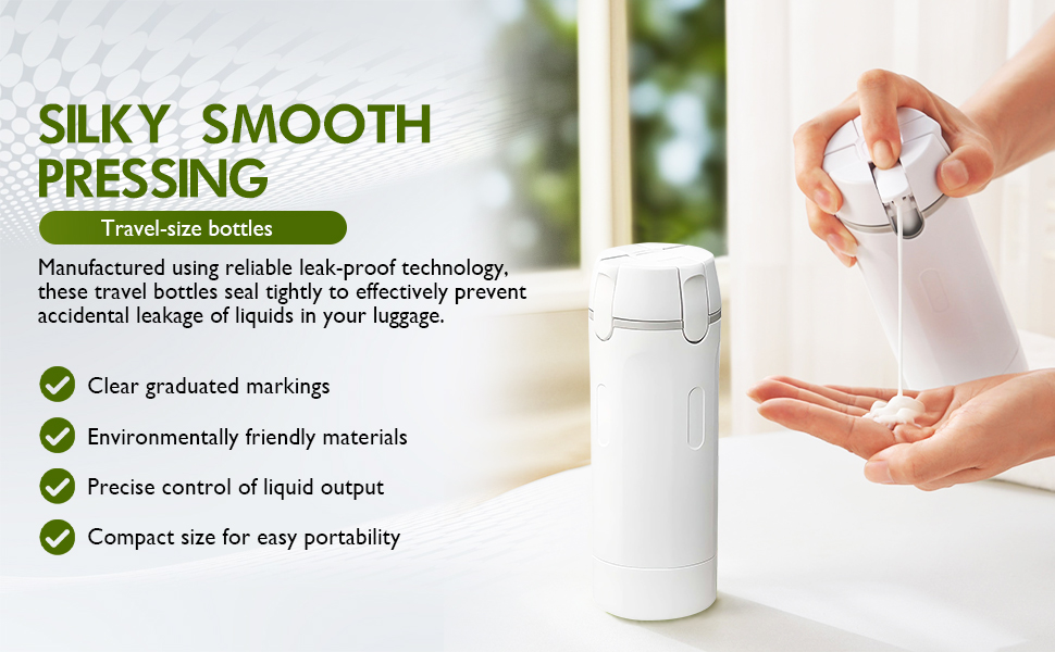 4 in 1 travel dispenser bottle