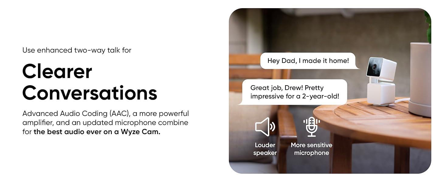 Wyze Cam Pan v3 Two-Way Audio