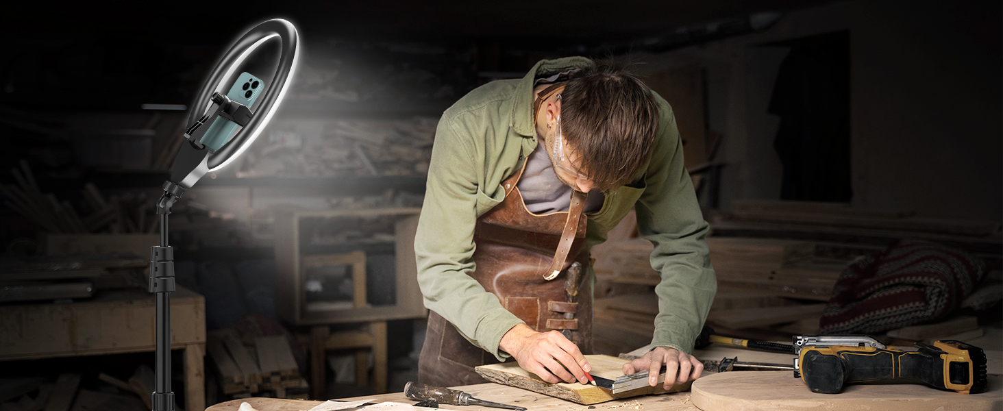 tripod for iphone with ring light