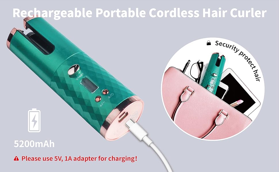 wireless curling iron