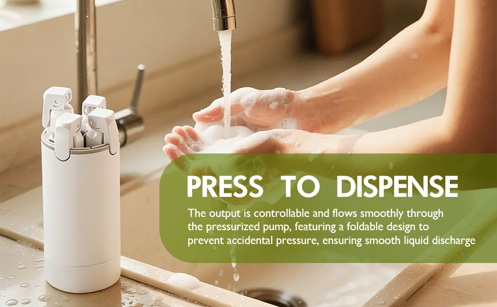 4 in 1 travel dispenser bottle