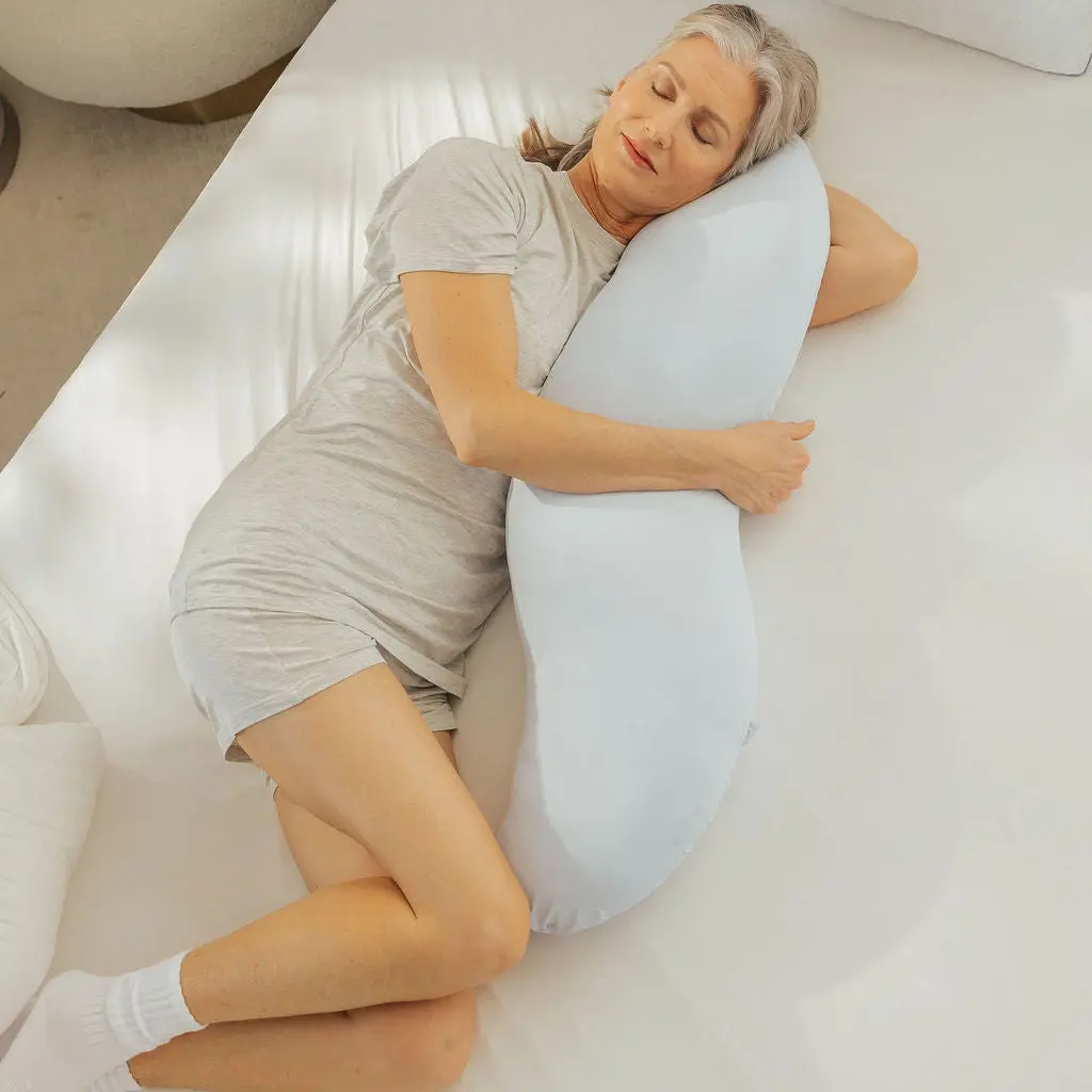 BodyAlign Full-Body Ergonomic Pillow | Cooling Support for Side Sleepers ☁️💤
