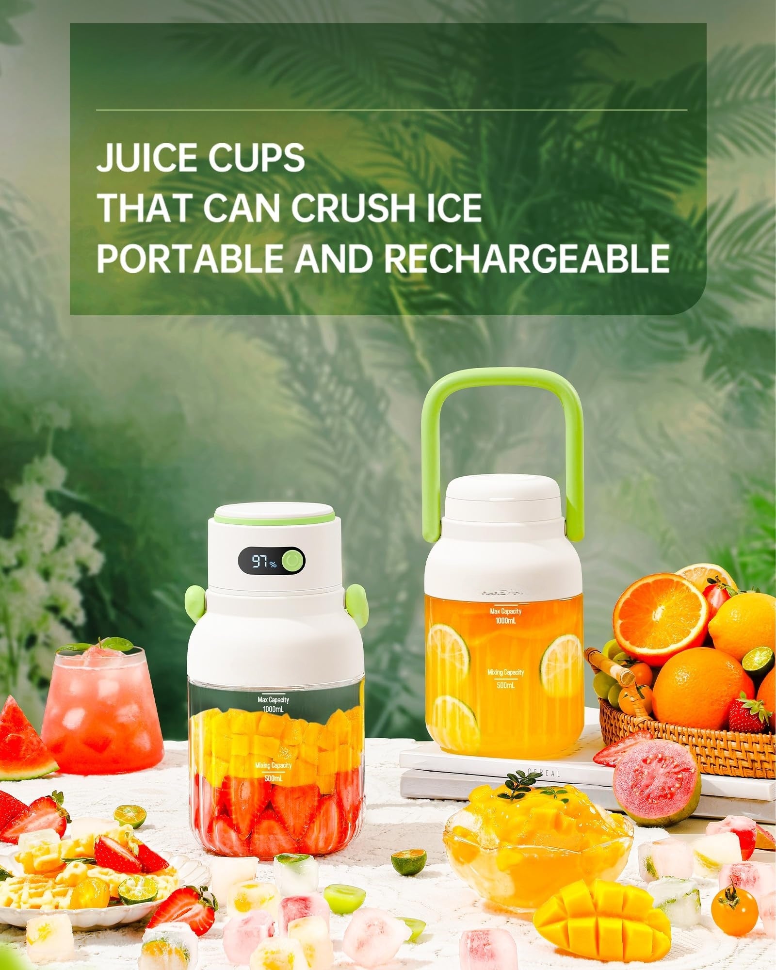 33oz Portable Blender - 12-Blade Ice Crushing Power 🥤⚡