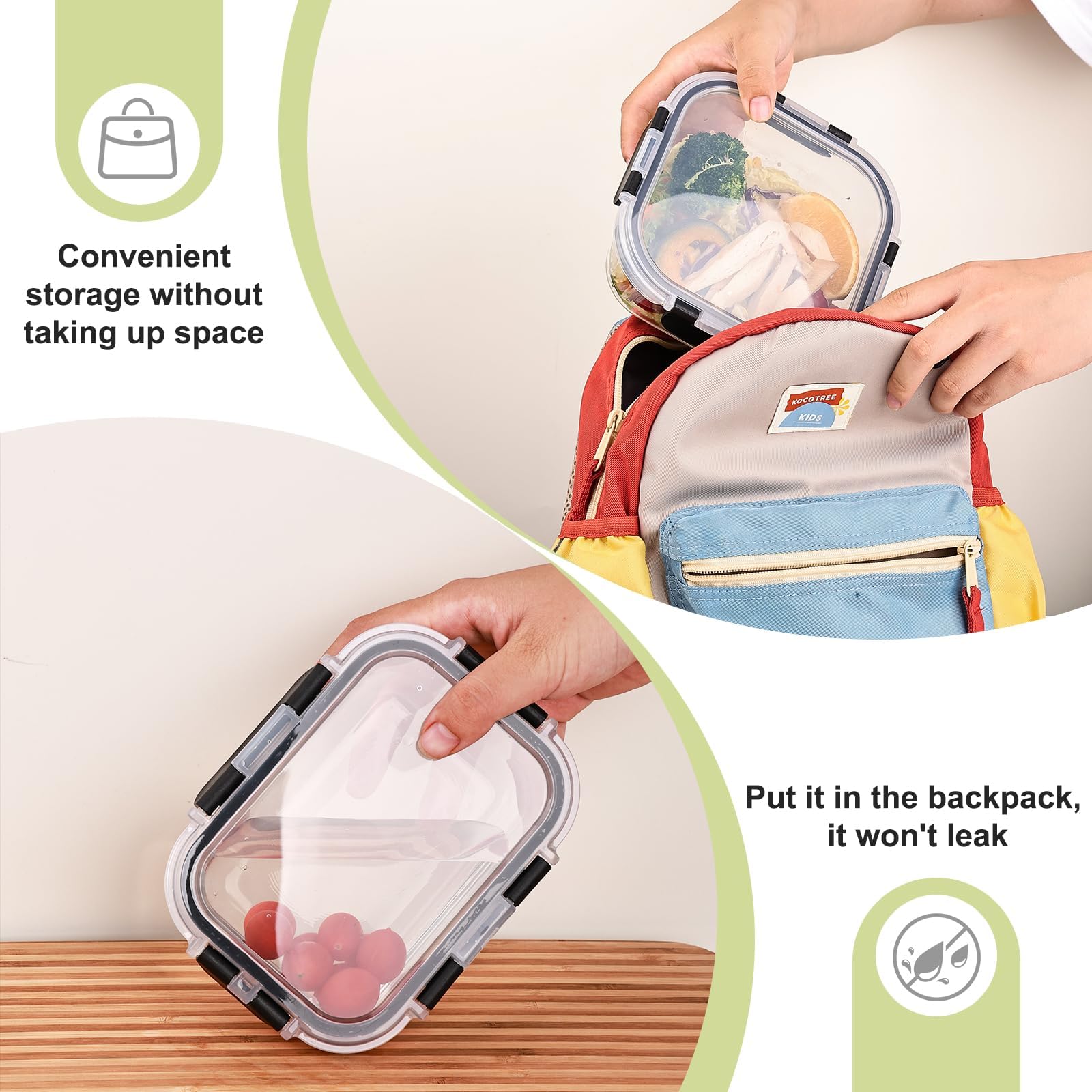 Glass Storage Set - 10 Piece Leakproof Meal Prep Kit ✨🥗