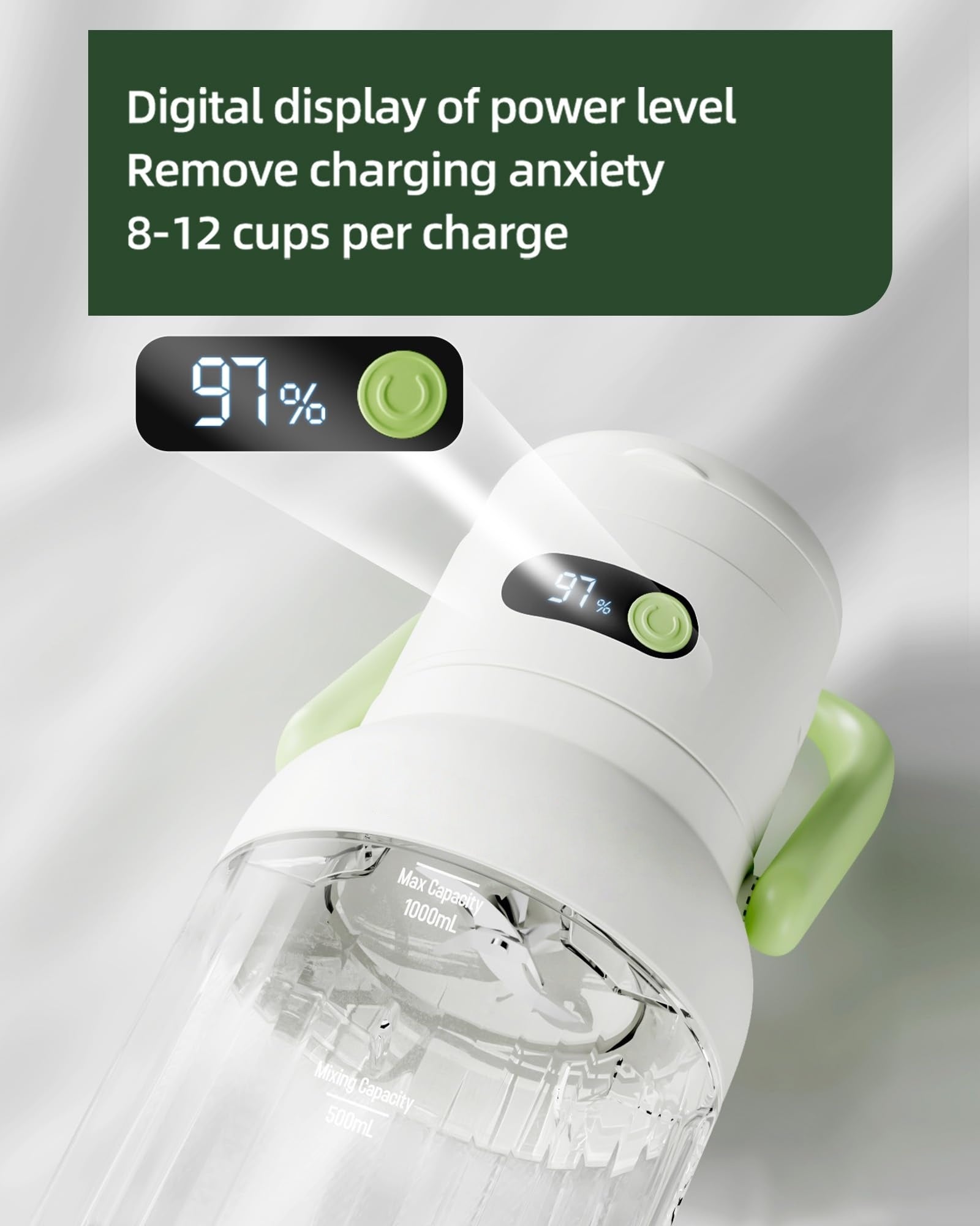 33oz Portable Blender - 12-Blade Ice Crushing Power 🥤⚡