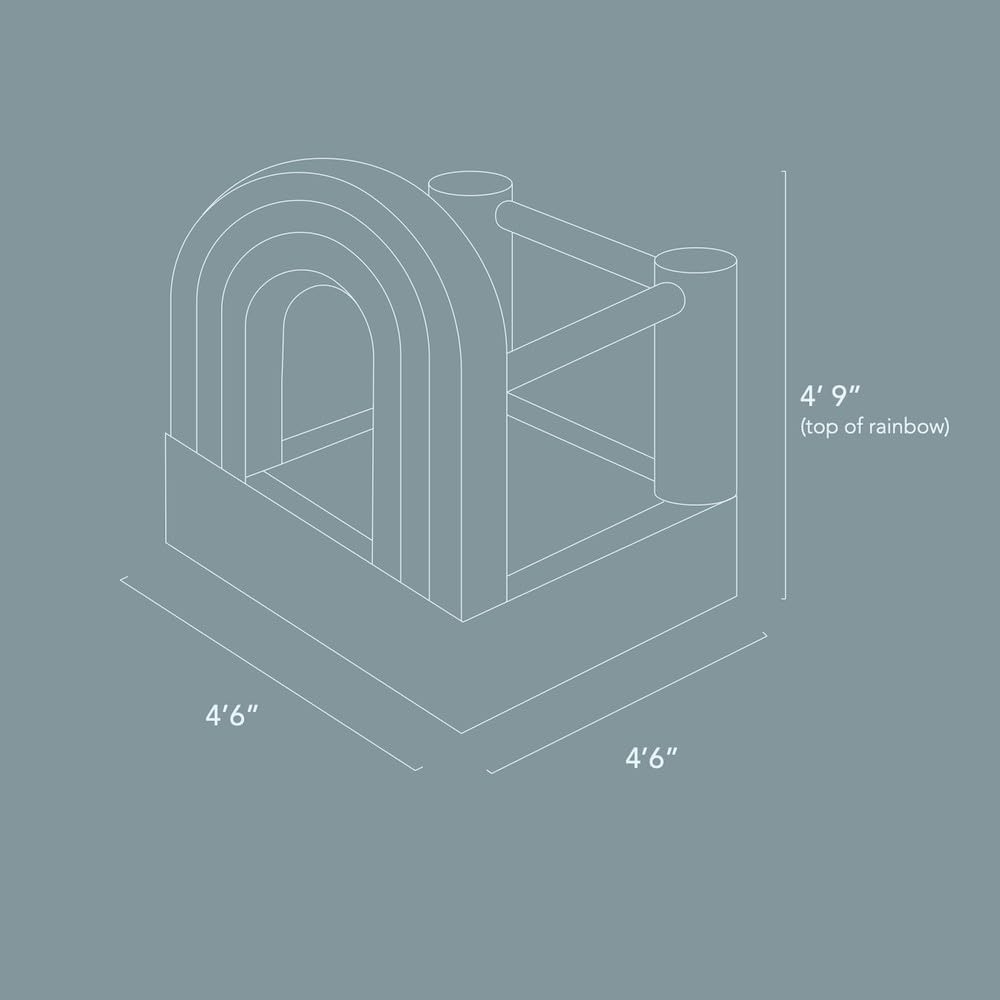 Mini Rainbow Inflatable Bounce House | Indoor Bouncy Castle for Kids 🌈🏠