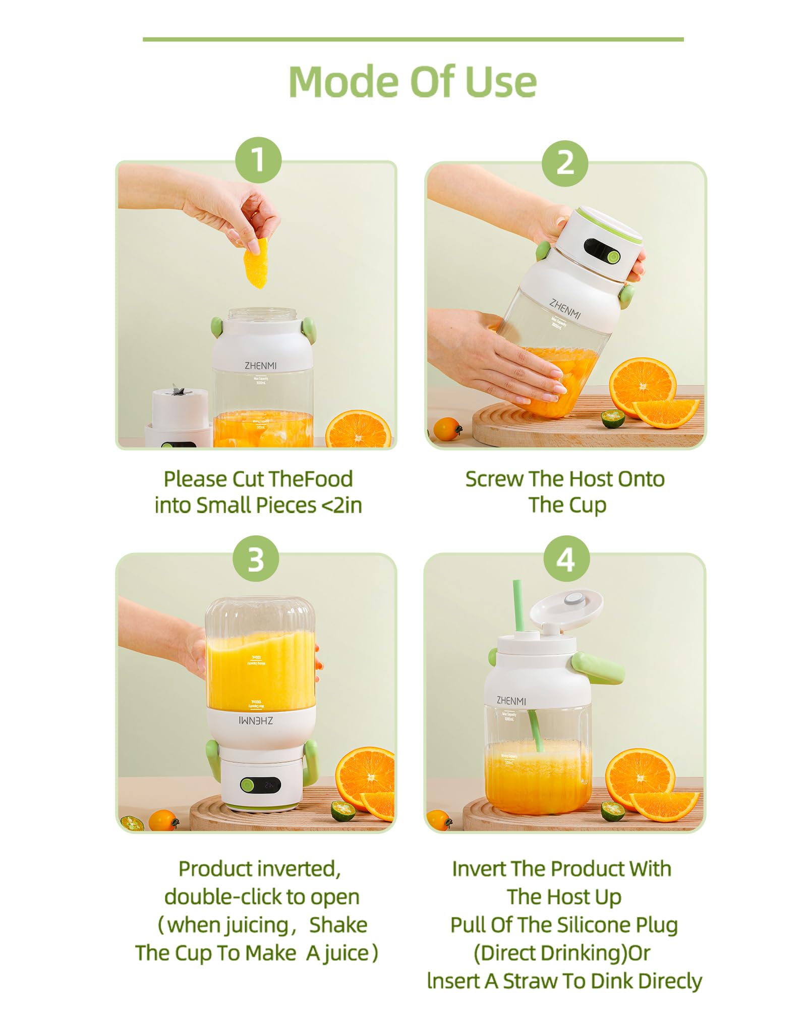 33oz Portable Blender - 12-Blade Ice Crushing Power 🥤⚡