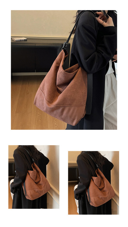 Jednobarevná taška s velkou kapacitou