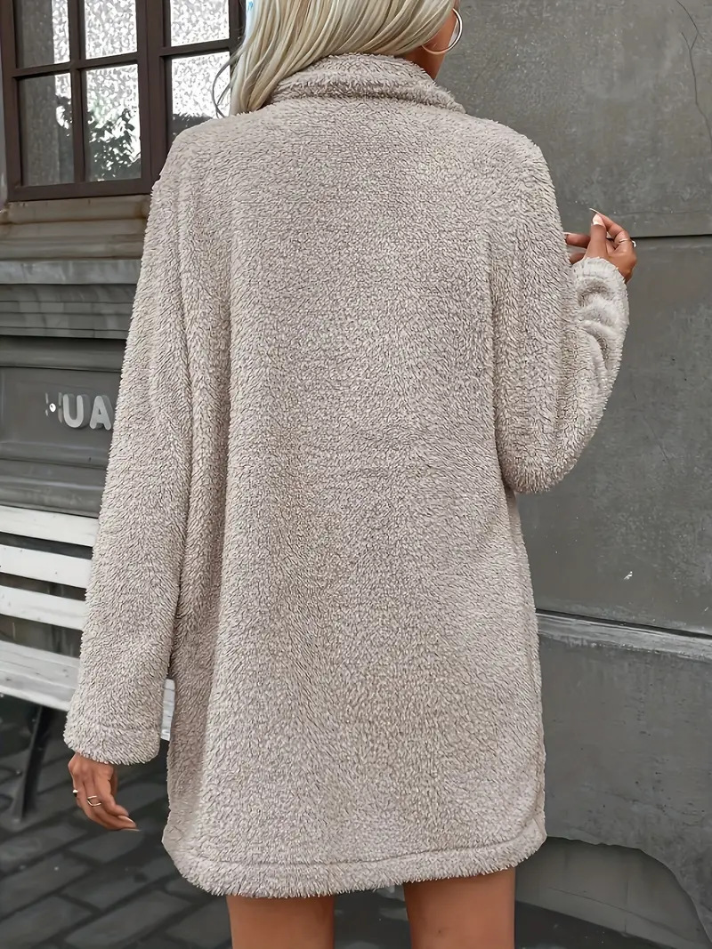 Dvouřadý plyšový kabát Soyaconcept