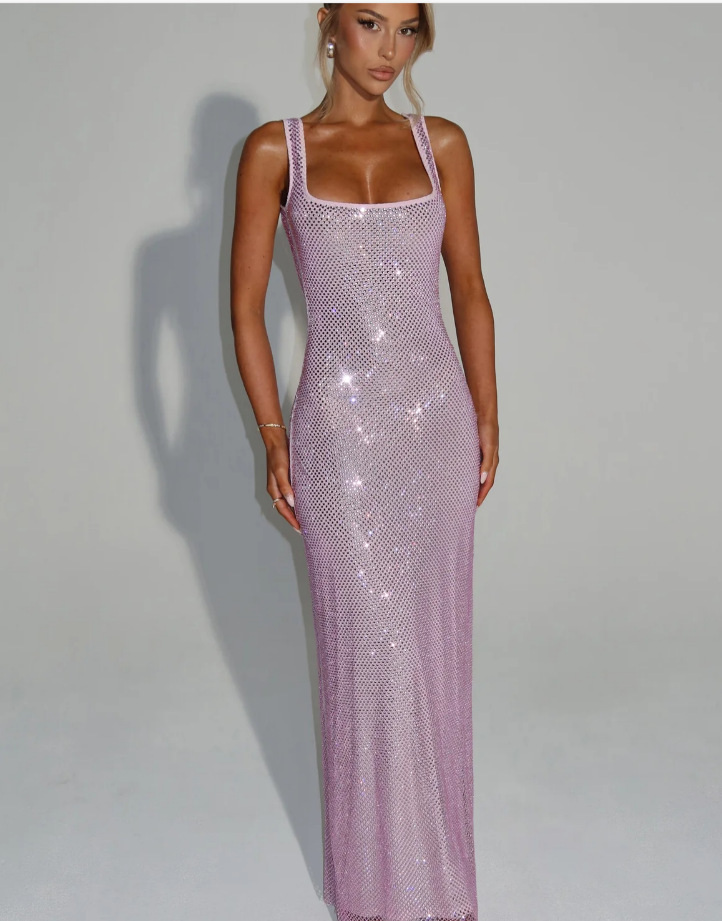 Třpytivé maxi šaty