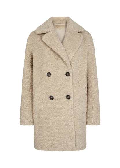 Dvouřadý plyšový kabát Soyaconcept