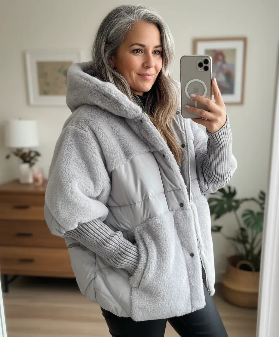 ❄️ΧΕΙΜΩΝΙΑΤΙΚΗ ΠΡΟΜΟ 50% ΈΚΠΤΩΣΗ💖ΓΥΝΑΙΚΕΙΟ OVERSIZED ΜΠΟΥΦΑΝ ΦΟΥΤΕΡ ΣΥΝΘΕΣΗ ΜΕ ΚΟΥΚΟΥΛΑ