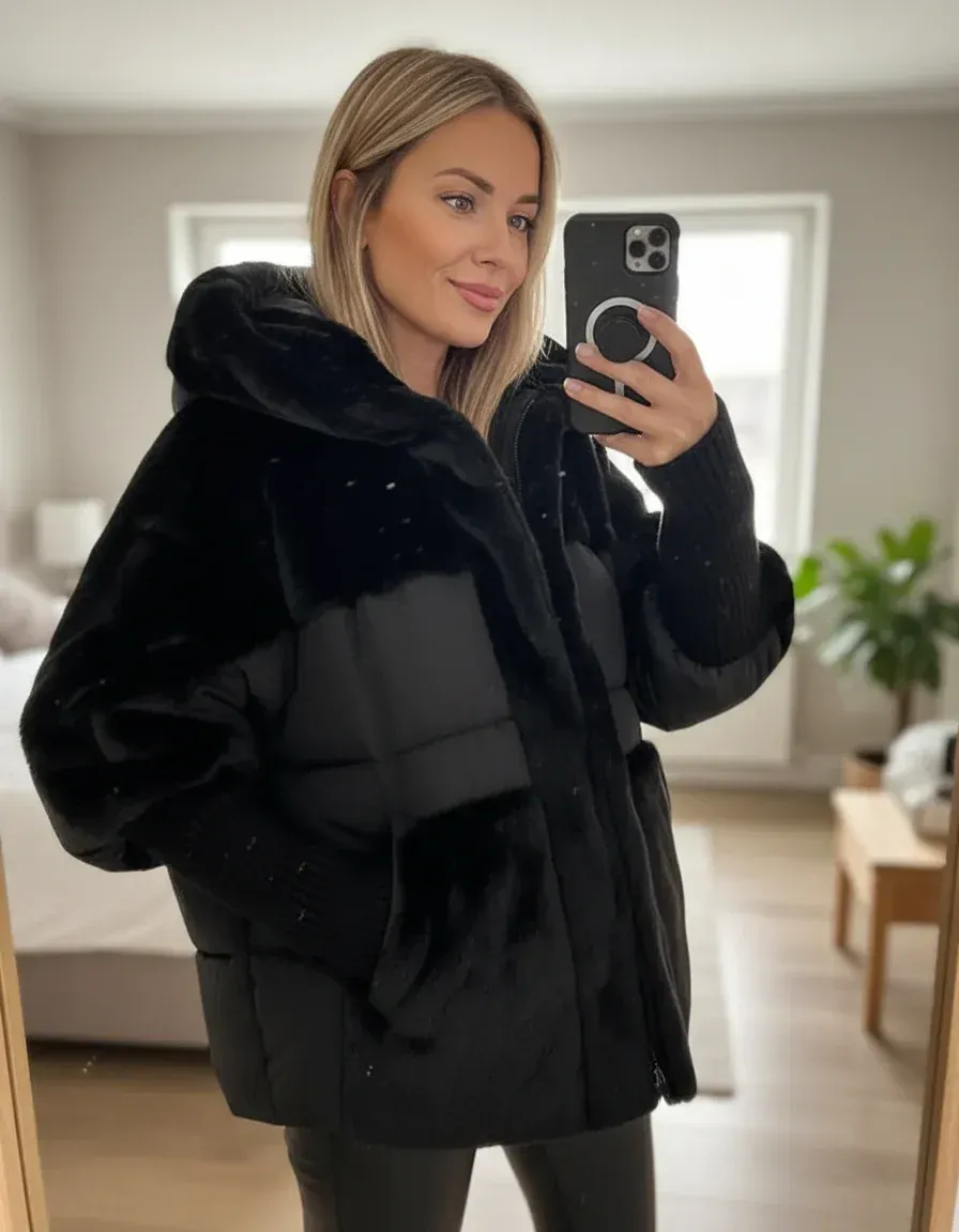 ❄️ΧΕΙΜΩΝΙΑΤΙΚΗ ΠΡΟΜΟ 50% ΈΚΠΤΩΣΗ💖ΓΥΝΑΙΚΕΙΟ OVERSIZED ΜΠΟΥΦΑΝ ΦΟΥΤΕΡ ΣΥΝΘΕΣΗ ΜΕ ΚΟΥΚΟΥΛΑ