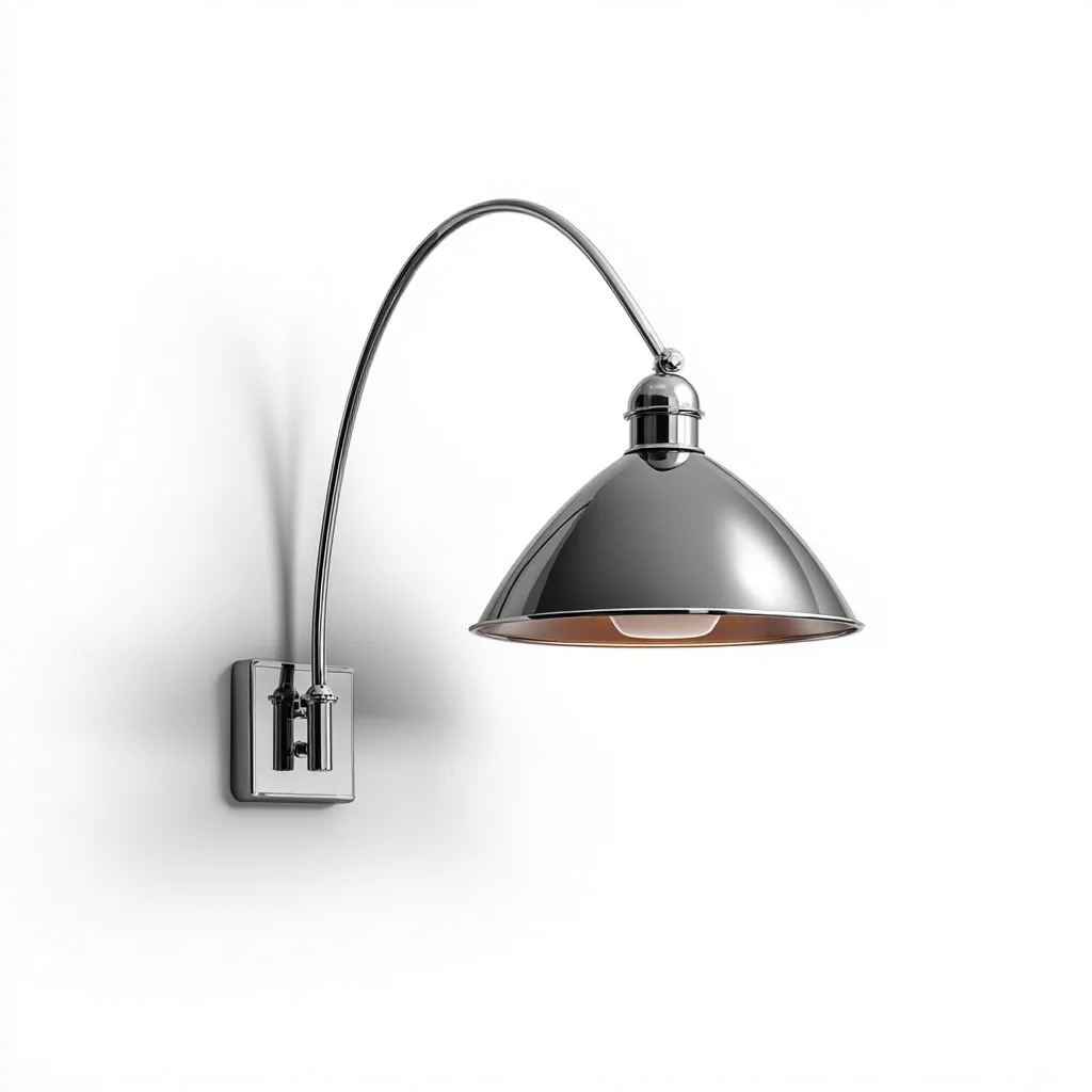 Applique murale metal 28x40x32 cm - argent - style moderne - pour interieur-Designena