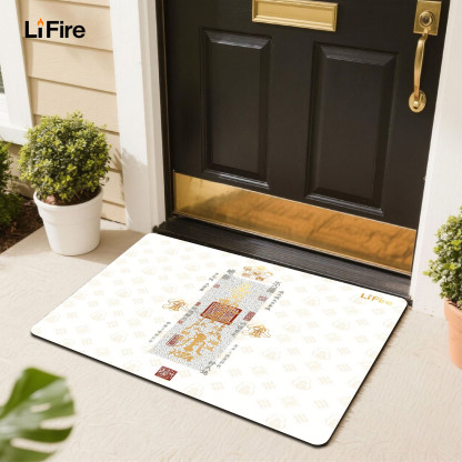 LIFIRE Five Elements Entrance Mat-auspicious themed entrance mat for home decoration