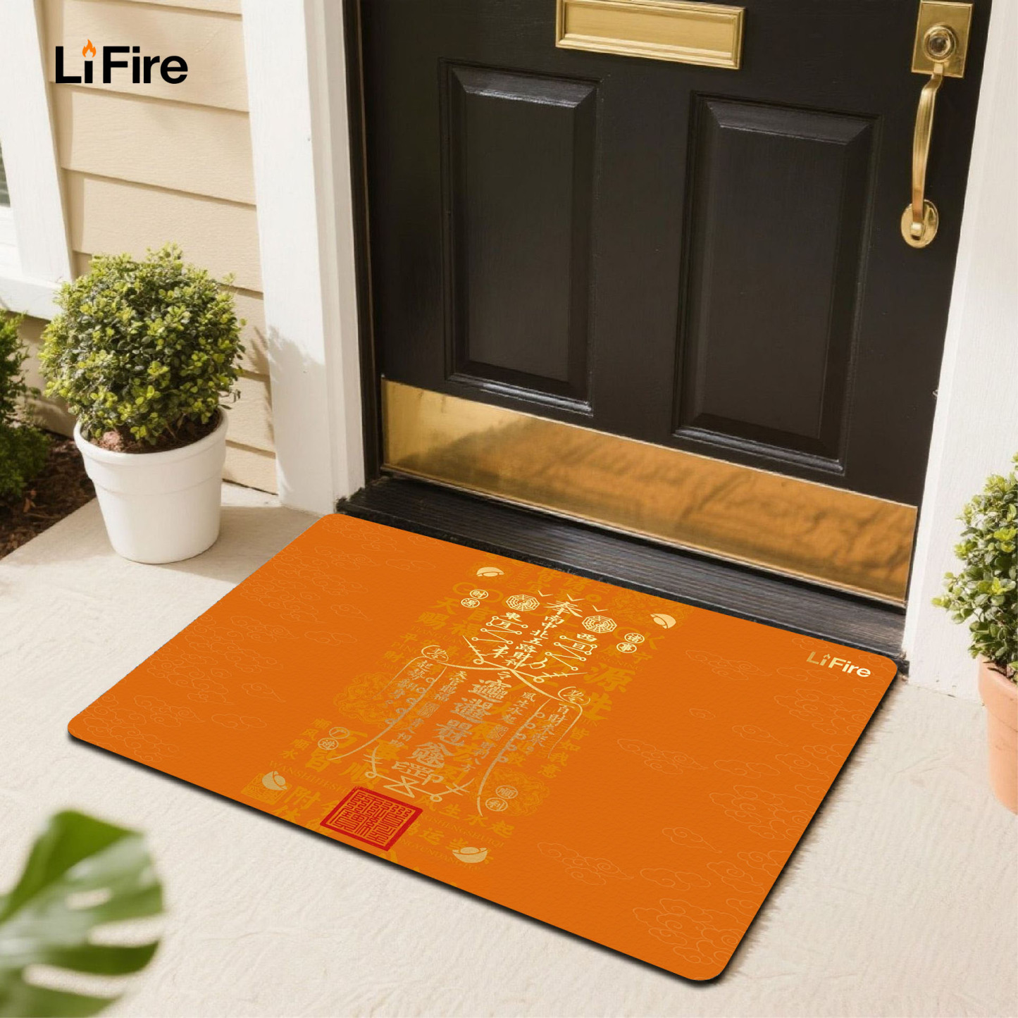 LIFIRE Five Elements Entrance Mat-auspicious themed entrance mat for home decoration