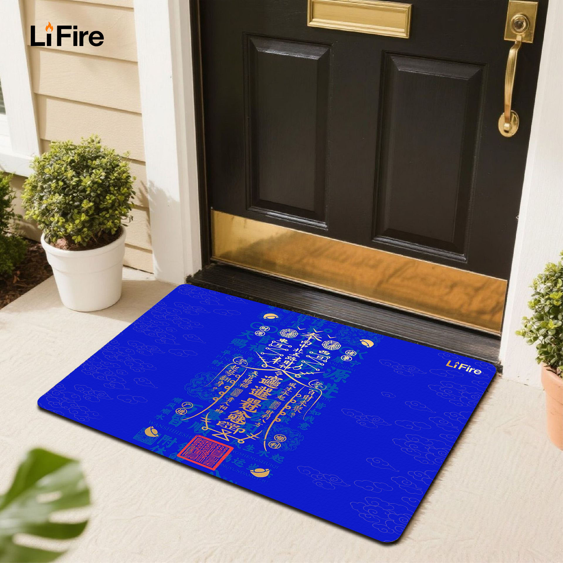 LIFIRE Five Elements Entrance Mat-auspicious themed entrance mat for home decoration