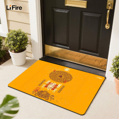 LIFIRE Five Elements Entrance Mat-auspicious themed entrance mat for home decoration