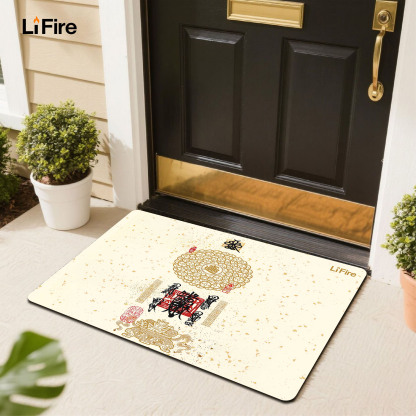 LIFIRE Five Elements Entrance Mat-auspicious themed entrance mat for home decoration