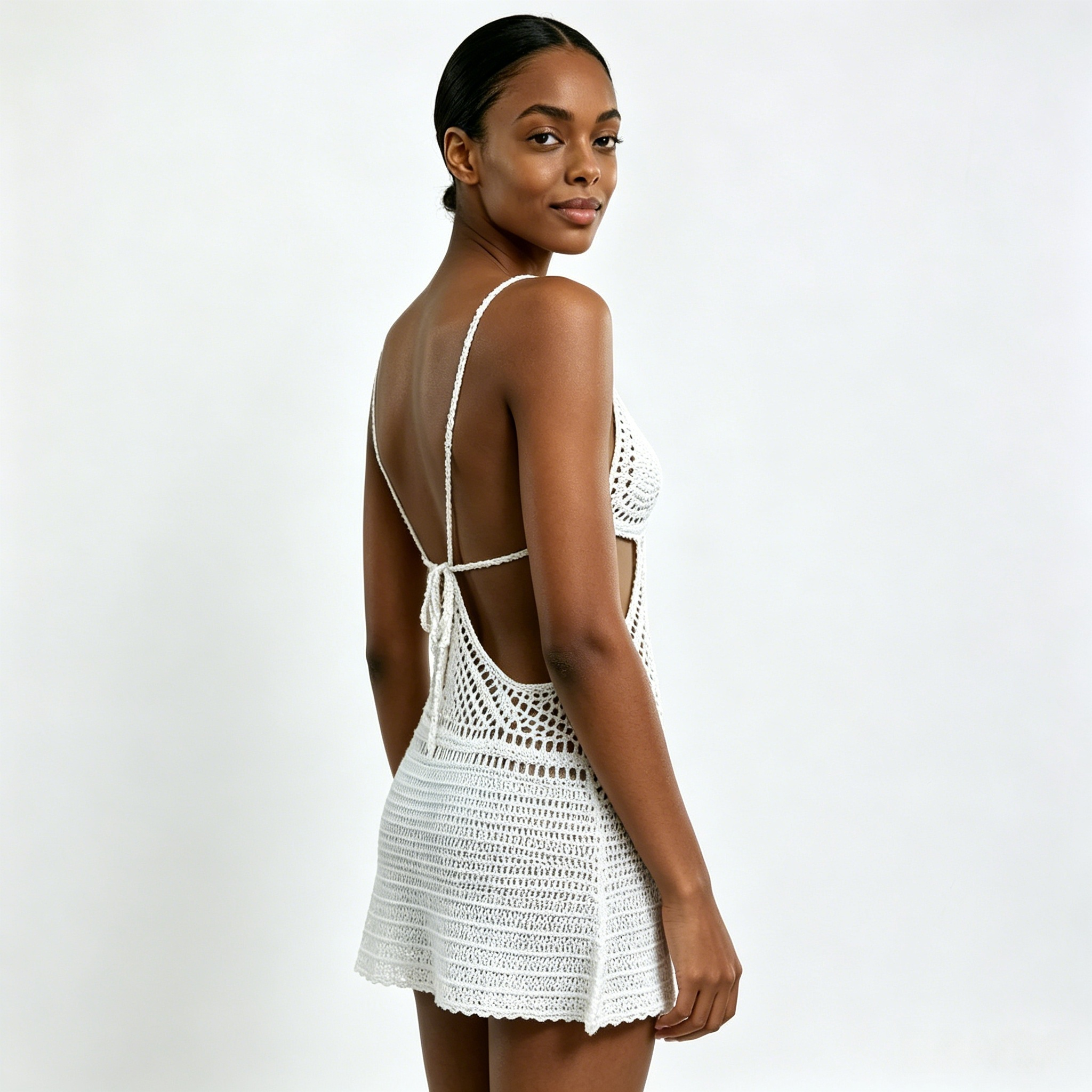 LIFIRE Premium White Handmade Crochet Maxi Cover Up – Resort Luxury