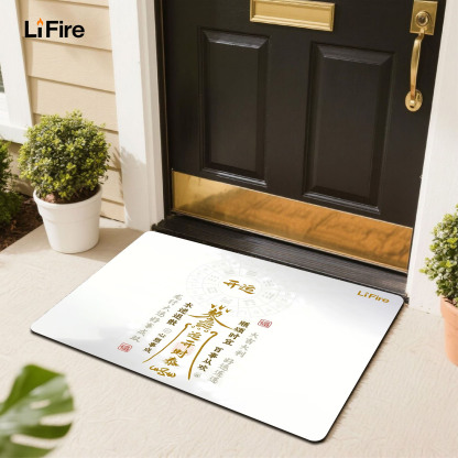 LIFIRE Five Elements Entrance Mat-auspicious themed entrance mat for home decoration