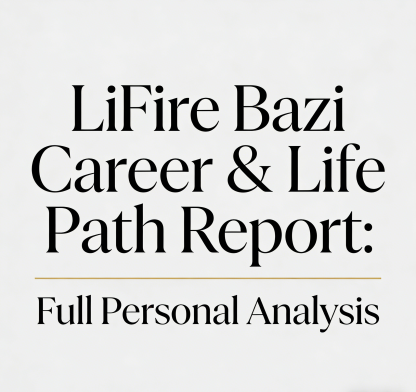 LiFire Bazi Career & Life Path Report: Full Personal Analysis