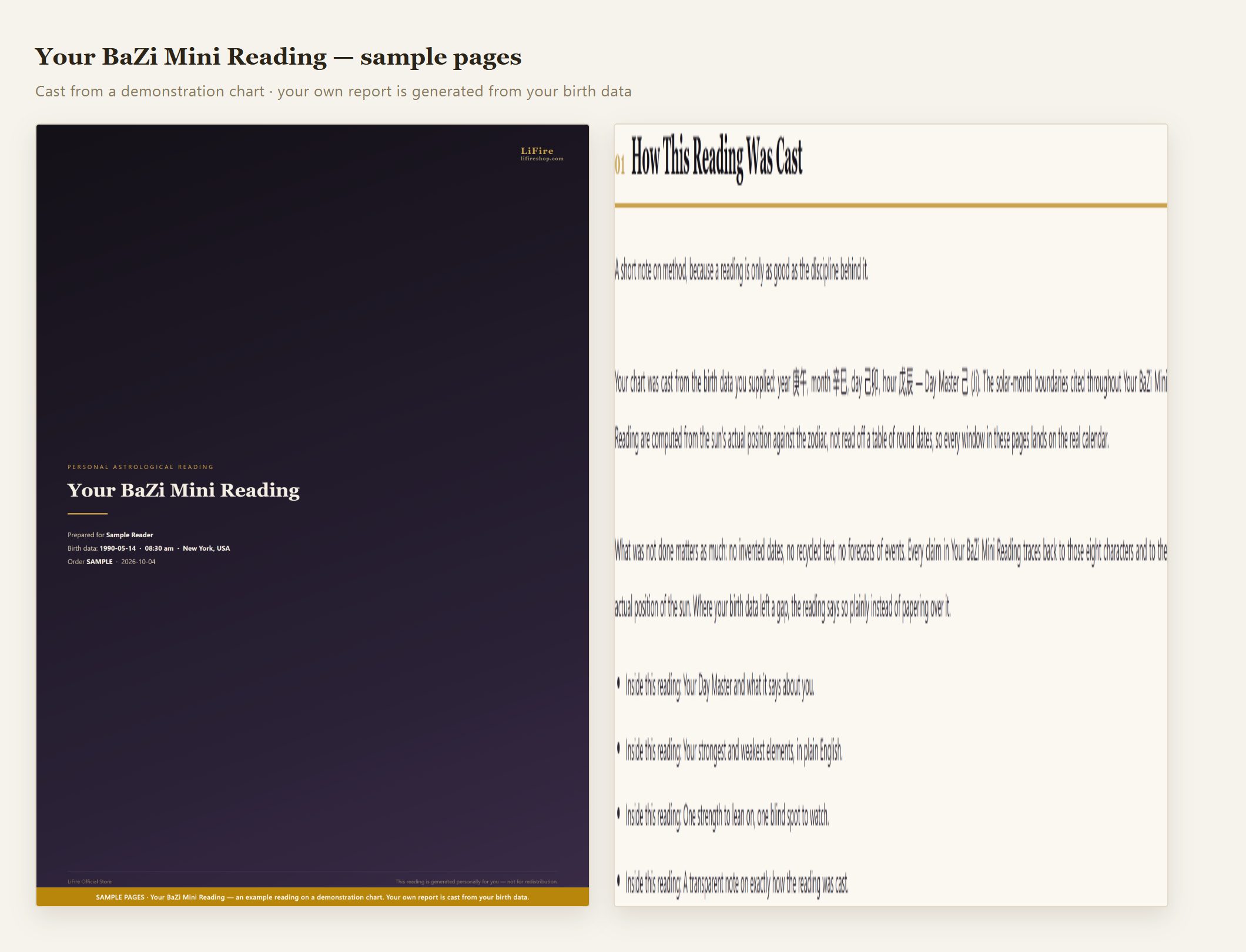 BaZi Mini Reading