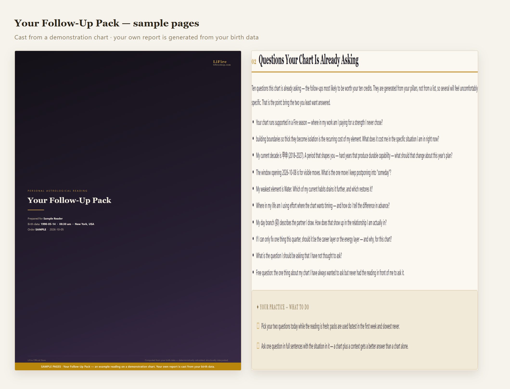 Follow-Up Pack — Ten Questions, Thirty Days