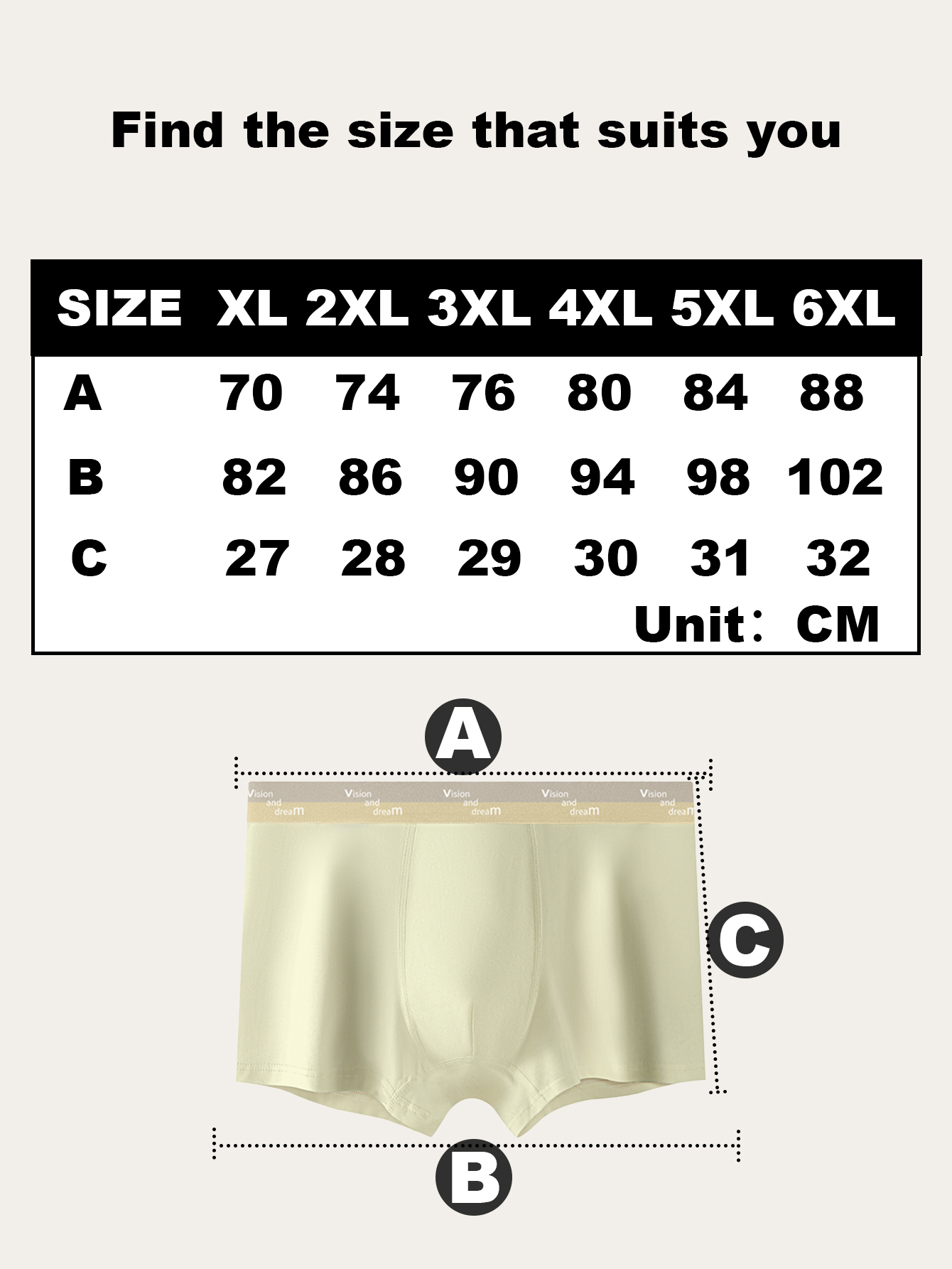 6/9 pieces pack Men's straight-leg underwear Cotton men's underwear Simple color-matching underwear for men