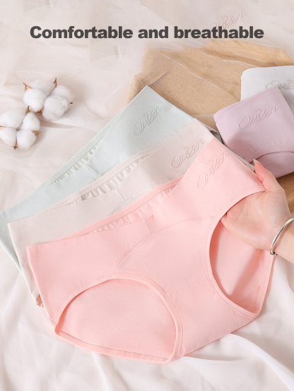 5 Pack Womens Cotton Maternity Underwear,Healthy Maternity Pregnancy Panties Postpartum Mother Under Bump Underwear