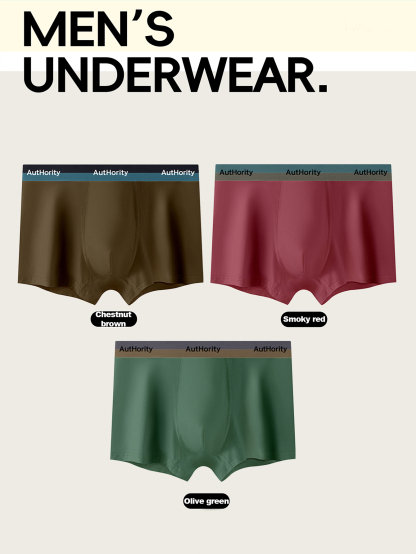 9 pieces pack Men's straight-leg underwear Cotton men's underwear Simple color-matching underwear for men