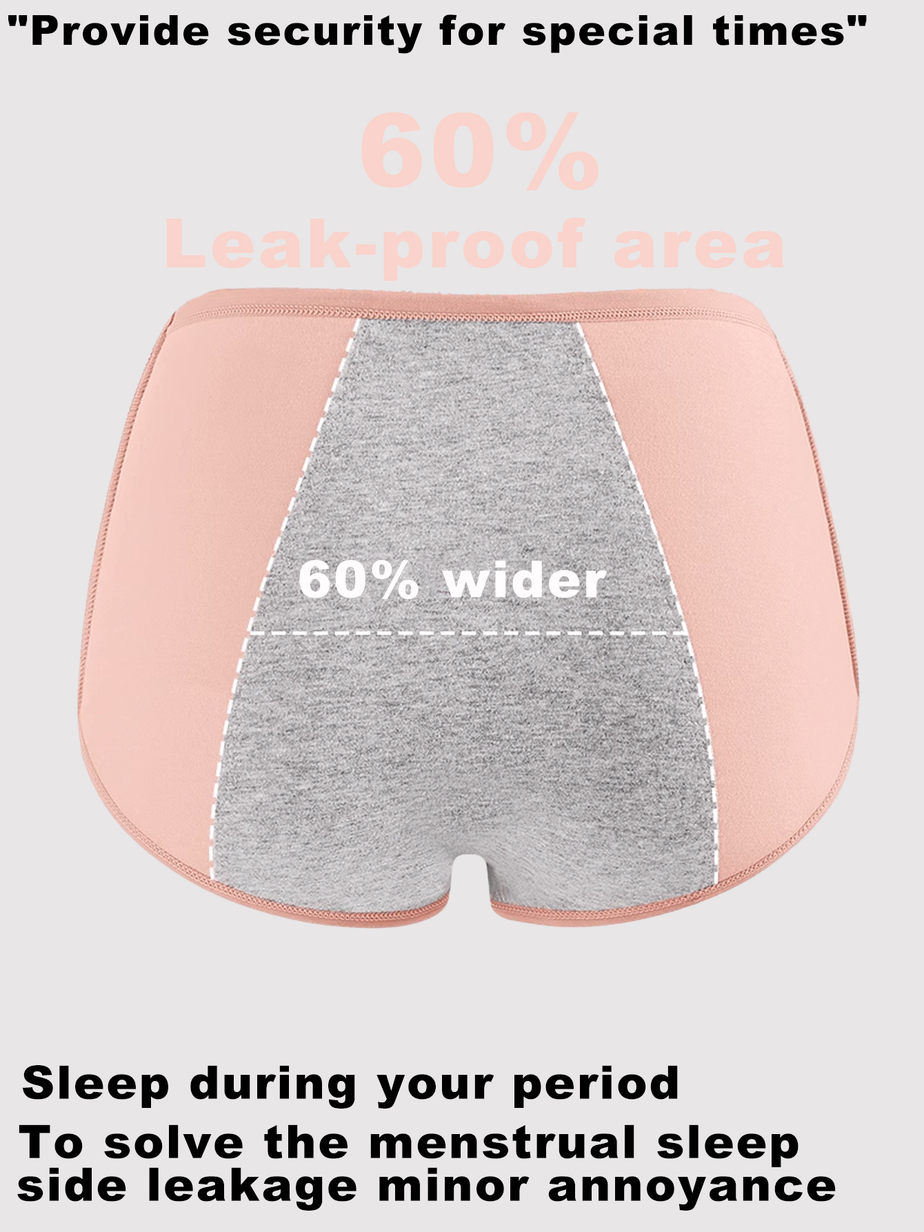 6 Sets Of Women's Menstrual Underwear Tidal Underwear Postpartum Teenage Menstrual Underwear Cotton Postpartum Easy To Clean Underwear