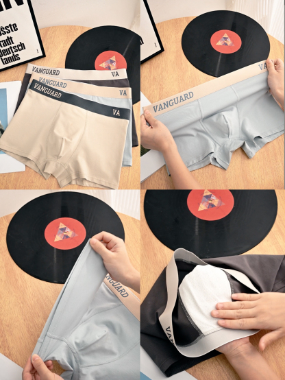 9 pieces pack Men's straight-leg underwear Cotton men's underwear Simple color-matching underwear for men