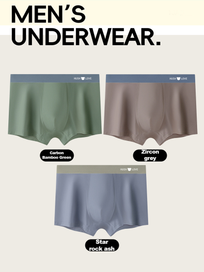 9 pieces pack Men's straight-leg underwear Cotton men's underwear Simple color-matching underwear for men