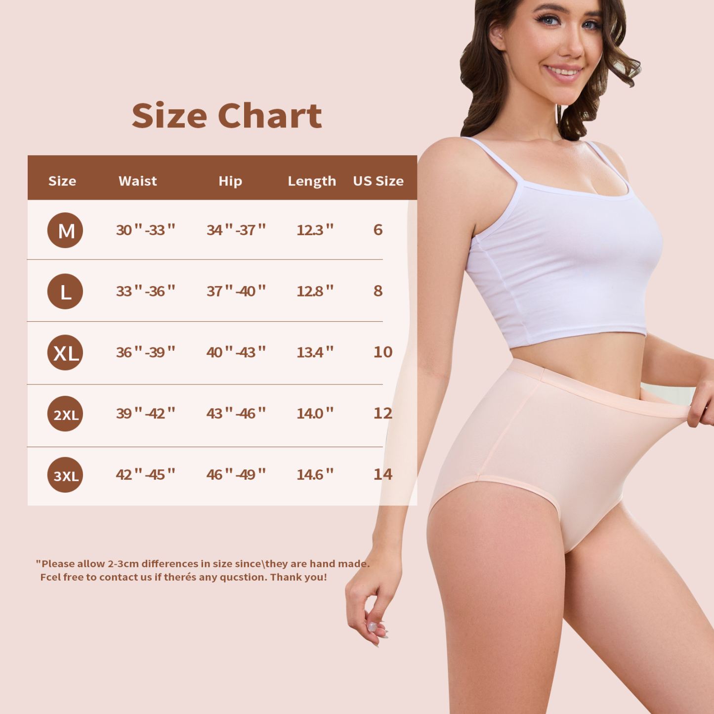 MEIDAYAI Womens Underwear Pack,C Section High Waisted Tummy Control Moisture-Wicking Brief Underwear,plus size Panties 6Packs