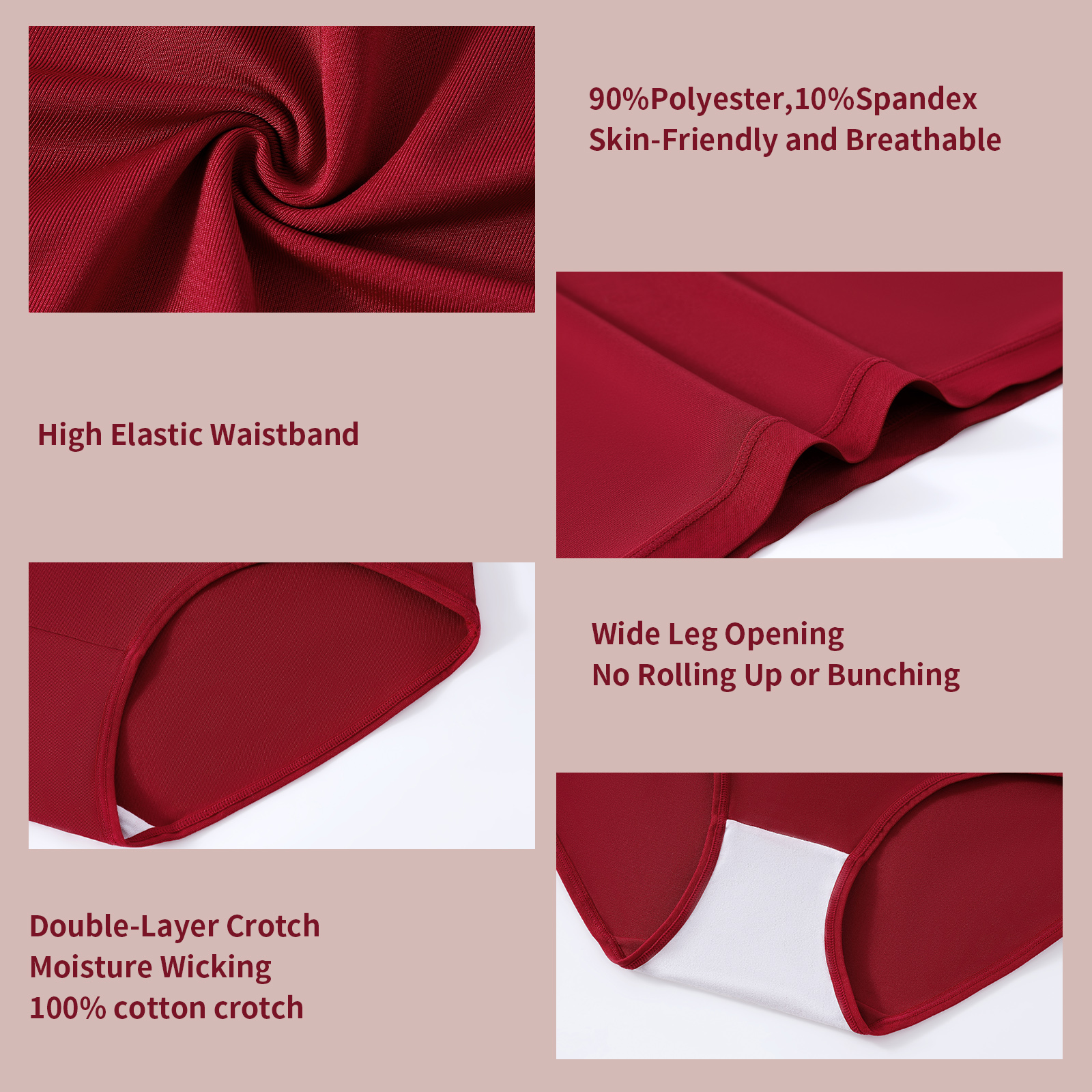 MEIDAYAI Womens Underwear Pack,C Section High Waisted Tummy Control Moisture-Wicking Brief Underwear,plus size Panties 6Packs