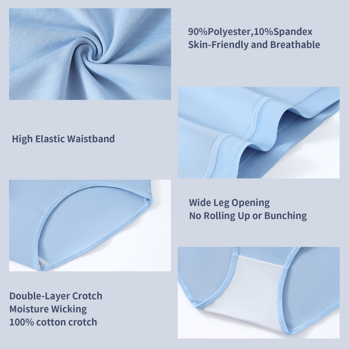 MEIDAYAI Womens Underwear Pack,C Section High Waisted Tummy Control Moisture-Wicking Brief Underwear,plus size Panties 6Packs